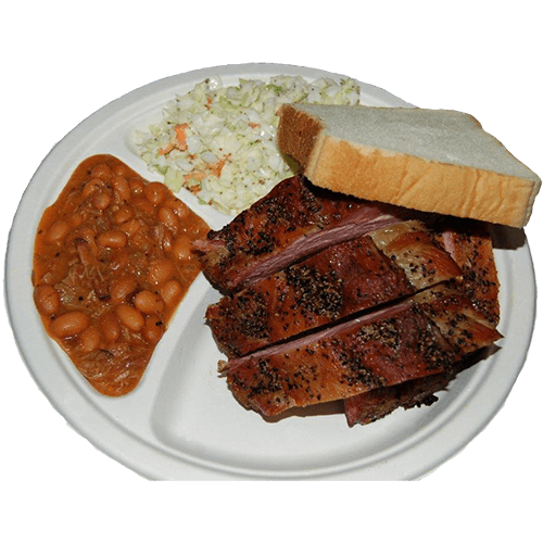 Barbeque Half Rack Baby Back Rib Plate